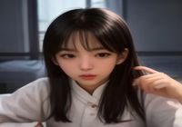 攻略策划编辑小澄的照片，女性玩家在双屏电脑前整理游戏路线笔记，桌上摆着视觉小说周边手办